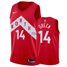 Equipacion Baloncesto Camisetas Nba Edicion Ganada Toronto Raptors No 14 Danny Green Rojo 2018 19 Danny Green Basquete