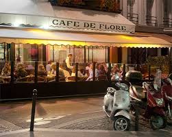 Cafe De Flore At Night Paris Paris Cafe Parisian Cafe Paris