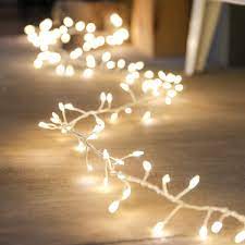 Led Cluster Lights Warm White Whimsical Wedding Dorm Room Etsy In 2021 White Fairy Lights Wire Fairy Lights Cluster Lights