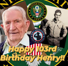 🇺🇲 WWII uncovered: 🎂 BIRTHDAY EVENT: Happy 103rd Birthday to US Army  Veteran Henry Burgess of Alabama Please join us at WWII uncovered in  wishing Henry Burgess an outstanding 103rd Birthday. Henry