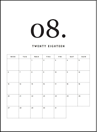August 2018 Calendar Monthly Calendar Templates Pinterest Free Calendar Printables Monthly Calendar Template Calendar Template