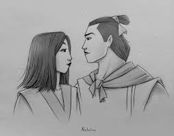 Mulan And Shang Disney Paintings Disney Drawings Mulan Disney