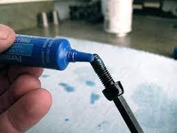 Just spraying it on one of the bolts i've already removed, you can see it removes easier with a screwdriver tip.the solvent is thin enough where it's able to work between the mounting surfaces and thread cracked. Tech Tuesday Thread Locker Basics Pinkbike
