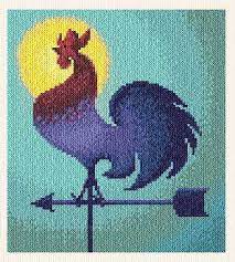 Home sweet home cross stitch pattern digital format pdf | etsy. Rooster Cross Stitch Pattern By Crosstitch Com Crosstitch Com