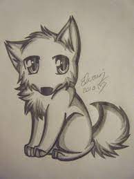Wolf Drawing 4 By Animefan1863 On Deviantart Cute Wolf Drawings Animal Drawings Cute Drawings