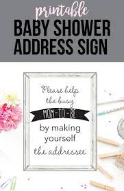 Printable Address Request Baby Shower Sign Baby Shower Signs Printable Baby Shower Signs Baby Shower Printables