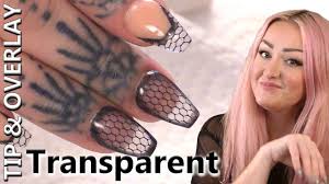 French tip nails coffin short. Short Ballerina Coffin Tip And Overlay Full Cover And French Tip Netted Design Nail Tutorial Youtube