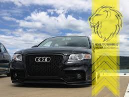 Audi photo collection and cars pics. Frontstossstange Fur Audi A4 B7 8e Auch Fur S4 Und S Line Sportgrill Schwarz Pdc Ebay