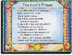 Chart Lords Prayer Debts Wall Laminated Amazon Com