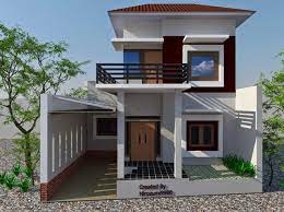Model jendela di lantai 2 berbentuk dua persegi panjang. 7 Desain Rumah Minimalis 2 Lantai Sederhana Untuk Keluarga Kecil