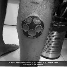 Football Tattoo Done At Mehz Tattoo Studio Football Footballplayer Soccer Tattoos Football Tattoo Z Tattoo