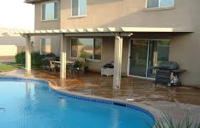 Attached lattice patio covers, free standing lattice patio covers. Elitewood Patio Cover Color Concrete So Cal Contractors Remodeling Inc
