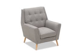 Cement Fabric Mid Century Fabric Accent Chair Amart Furniture