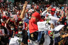 Demonstrators in myanmar have taken to the streets to protest last week's military coup and to call for daw aung san suu kyi, the ousted civilian leader, to be released from house arrest. Tens Of Thousands Rally In Growing Protests Against Myanmar Coup
