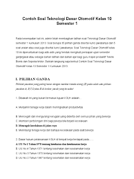 Soal gtogambar teknik otomotif kj2 1. Tdo X Contoh Soal Teknologi Dasar Otomotif Kelas 10 Semester 1 Pdf