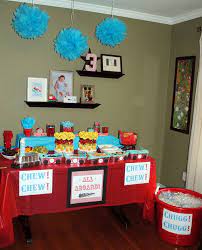 Pin By Emily Long On Diy From Designing Mama Trains Birthday Party Thomas Birthday Parties 3 Year Old Birthday Party
