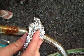 Remove Rust By Crumpling A Piece Of Foil Into A Ball You Can Use It Rub Rust Spots Off Of Most Surfaces Including Shower How To Remove Rust Aluminum Foil Rust