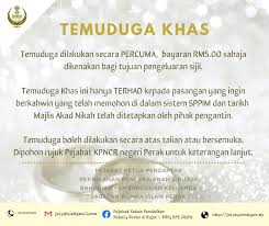 Sistem pengurusan perkahwinan islam malaysia (sppim) merupakan sistem yang disediakan berasaskan proses kerja untuk kegunaan semua jabatan agama islam negeri (jain) khususnya pejabat agama islam daerah (paid) di malaysia secara lebih efisien dan teratur. Ketua Pendaftar Nikah Cerai Ruju Ncr Bpk Jaipk Home Facebook