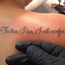 The faith from within can change a lot of things, your inner desires can be fulfilled when you follow your faith. For Those I Love I Will Sacrifice Tattoo Fonts Google Search Tattoos Army Tattoos Military Tattoos