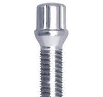 Small Diameter Spline Lug Bolt - 14mm x 1.25 Thread Size - Chrome Finish -  32mm Threaded Length - Bulk (17142SD)