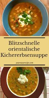 Blitzschnelle Orientalische Kichererbsensuppe Erbsen Suppe Kichererbsensuppe Suppe