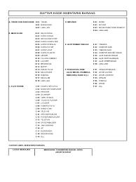 Jul 20, 2020 · download contoh laporan inventaris barang kantor sekolah format excel file ini berlaku untuk format laporang inventari barang semua jenjang sekolah sd mi smp mts sma ma smk. Contoh Kode Inventaris Barang 1