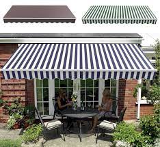 Westwood Retractable Awning Manual Aluminium Canopy Patio Sun Shade Shelter Decoracao
