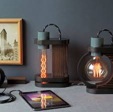 Desk Lamp Lp 15 H Etsy Retro Desk Lamp Retro Table Lamps Wood Lamp Design