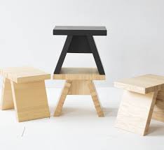 tap tabouret en frene fonce de style japonais haus deko hocker zuhause