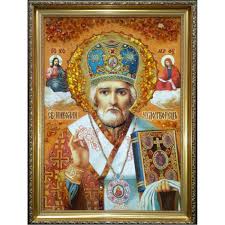 Изображение николая чудотворца при жизни. Ikona Svyatitel Nikolaj Chudotvorec Ikona Iz Yantarya Kupit V Kieve S Dostavkoj Po Ukraine Ikonnyj Dvor
