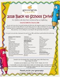 Child support services ensures that parents provide financial support to their children. Georgia Cares Back To School Drive