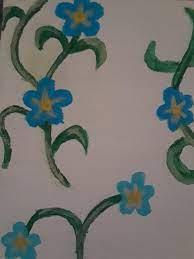 Color schemes, composition and brushwork: Can Anyone Give Me Some Pointers On Painting Small Vines And Flowers On Wood Acrylics