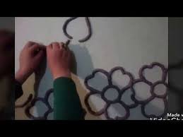 كيف تصصم رسمة علي جدران الحائط من عجينة الورق الجزء الثاني Youtube Clay Art Worksheets For Kids Art
