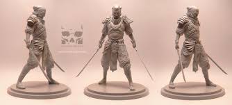 3dprinted Replica Yoshimitsu 3dprinting Character Figurine Sculpture Dutch Artists Prints 3d Characters
