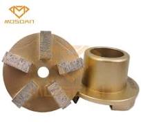 3 Inch 6 Segment Diamond Grinding Plug Tooling for Floorex Terrco Machine