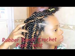 Rubber Band Crochet Rope Twist Method Nickabell Beauty Youtube Rope Twist Braids Cute Hairstyles For Short Hair Twist Braid Tutorial