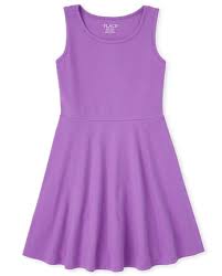 Girls Sleeveless Knit Tank Dress The Children S Place Ca Dynamic Lilac