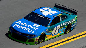 Kyle larson stands by his car during practice for nascar cup series penzoil 400 presented by jiffy lube at las vegas motor speedway on feb. 2020 No 42 Chip Ganassi Racing Paint Schemes Cup Series Mrn