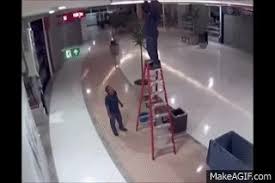 Man Falls Off Ladder And Gets Instantly Paralyzed On Make A Gif