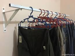 Jemuran baju portable besi rak gantungan pakaian gawang standing hanger single 997. Projek Diy Penggantung Pakaian Di Dinding Dengan Kos Murah