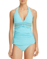 bleu rod beattie smock it to ya halter tankini top bleu