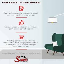 Sam S Smartlease Plan Allows You To Get The Furniture You Need Even If You Don T Have The Money Right Now Build Your Credit How To Apply How To Plan Finance