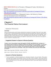 The solution to this problem is dependent upon the student's experiences. Solutions Manual For Principles Of Managerial Finance 14th Edition By Gitman By Downloadlinkkris Issuu