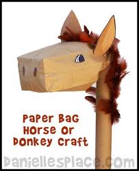 31 Days Of Read Alouds Billy And Blaze Paper Bag Crafts Palm Sunday Crafts Wild West Crafts