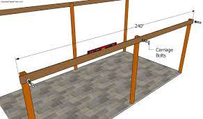 Attaching The Beams Carport Plans Diy Carport Carport