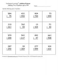Decimal addition worksheets on this page are designed to help kids practice addition in horizontal format. Addition Worksheets Enchanted Learning