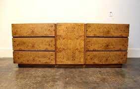 30% ( $ 598.50 ). Milo Baughman Style Mid Century Modern Burl Wood Dresser For Lane Furniture