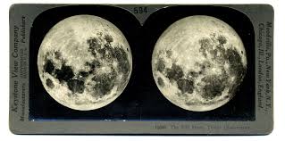 Keystone Stereoview Of Full Moon With Images Full Moon Stereoview Moon