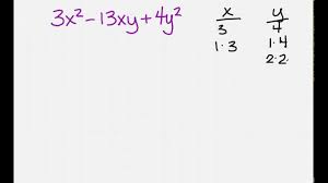 The polynomials of degree 1, as we saw in the first lesson, are polynomials where the sum of the exponents of their variables is equal to 1 and can be simply a variable, if it is a polynomial with only one term or it can have two terms, where one of them will be of degree 0 (a number) and another of degree 1. Factoring A Trinomial In Two Variables Youtube