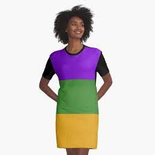 Pin By Karen Dayton On Mardi Gras Theme T Shirt Dress Black Liberation Flag Shirt Dress